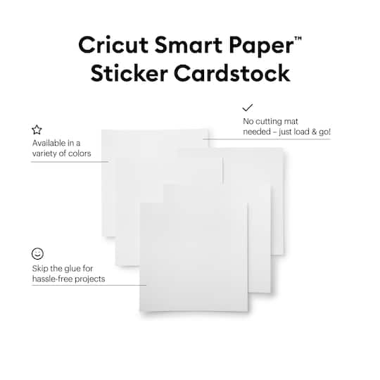 Cricut® Smart Paper™ Sticker Cardstock, White